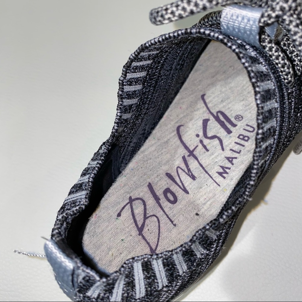 Blowfish Malibu Gray Knit Fabric Sneakers - Picture 3 of 11
